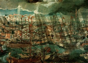 Allegory of the Battle of Lepanto (detail) by Paolo Veronese